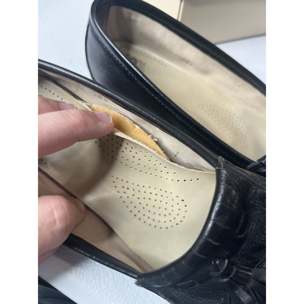 SAS Softie Tripad‎ Women's Size 7NTassel Slip-On Loafer Black Comfort W/ Box - Picture 11 of 14